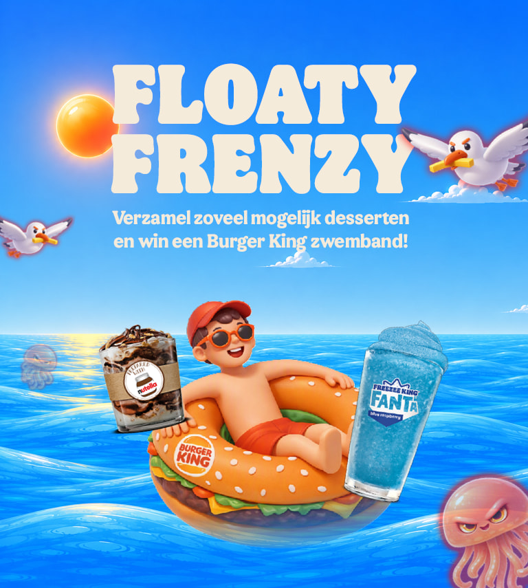 Floaty Frenzy banner - Wedstrijd Burger King