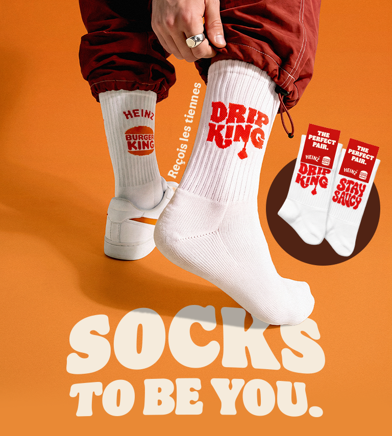 Burger King x Heinz : Socks to be you
